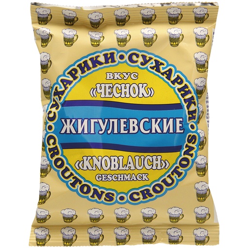 Croutons-brotsnack met geroosterde knoflooksmaak