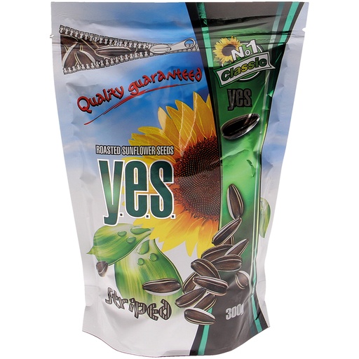 Полосатые семечки, жареные "YES"