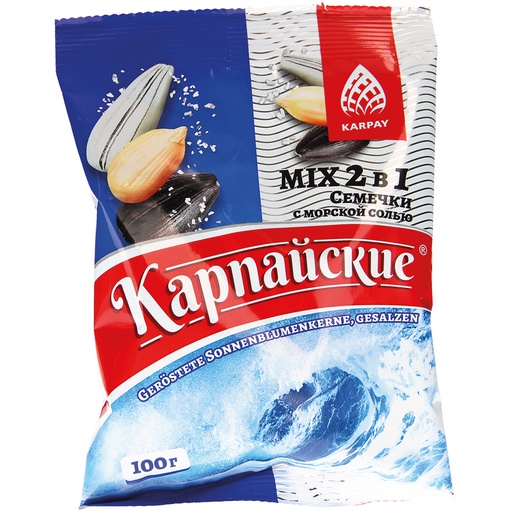 Семечки подсолнечника "Микс 2 в 1" "Карпайские", черные и бе