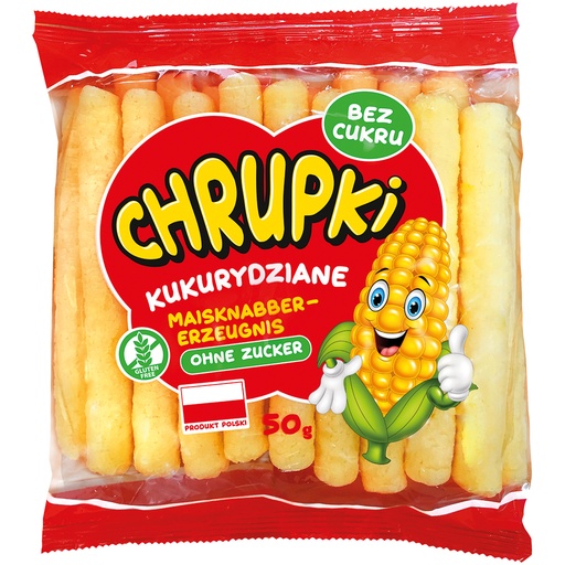 Maïs snackproduct, zonder suiker