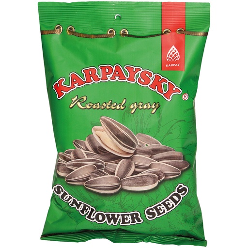 Geroosterde grijze zonnebloempitten met schaal