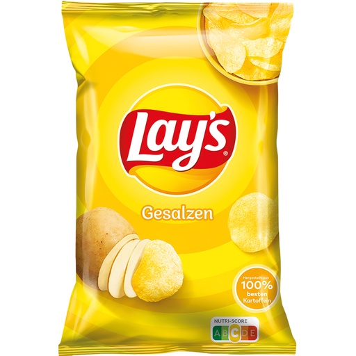 Aardappelschips "Lays" gezouten