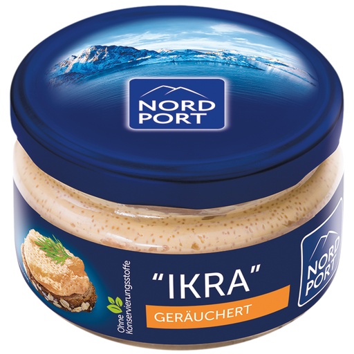 Broodbeleg van capelinkuit, gedeeltelijk gerookt