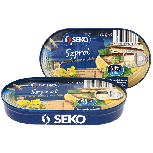 Копченые шпроты (Spratus Spratus), в рапсовом масле, соленые