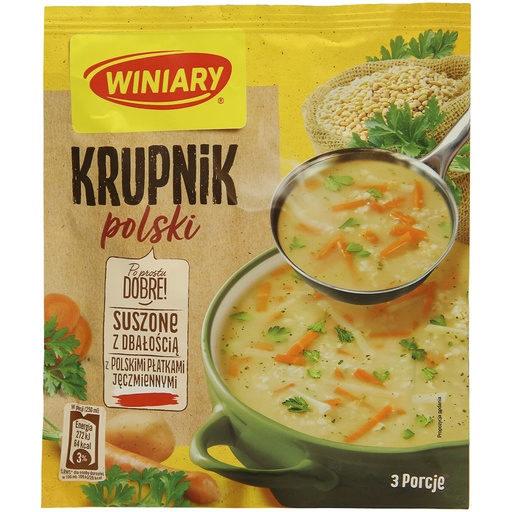 Winiary Gerstesoep op Poolse wijze