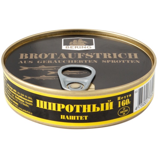 Brotbeleg van gerookte sprotten (Sprattus sprattus balticus)