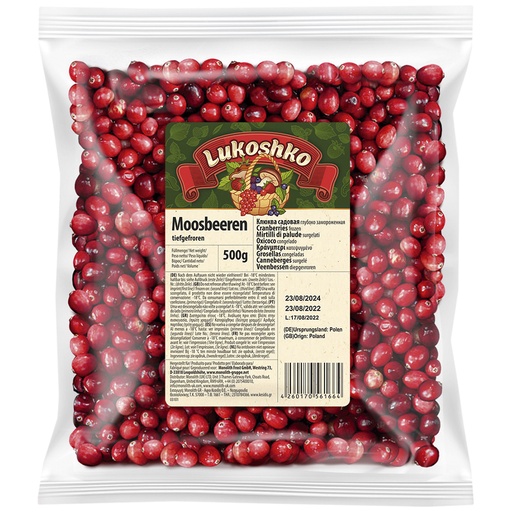 Veenbessen diepgevroren