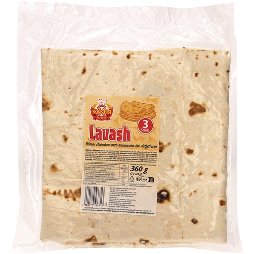 "Lavash" Dunne flatbread naar Armeense stijl, diepgevroren.