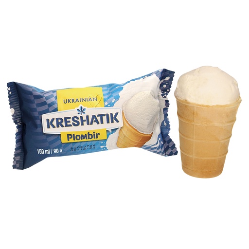 IJsroom met vanillesmaak in een wafelbekertje