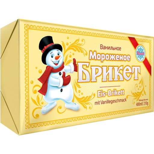 IJsbriket met vanillesmaak