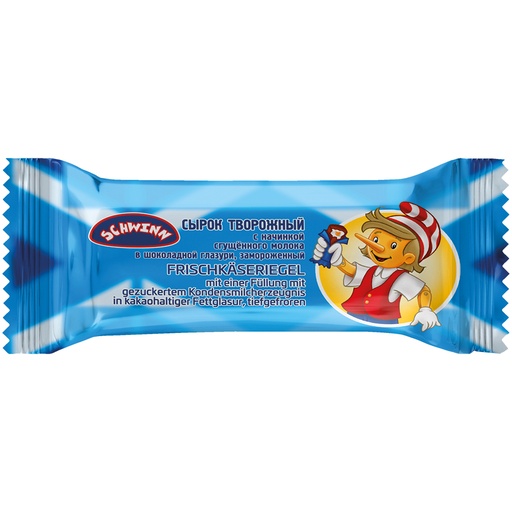 Сырок творожный с начинкой сгущённого молока, в шоколадной г