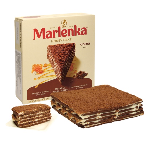 Какао-молочный торт "Марленка"