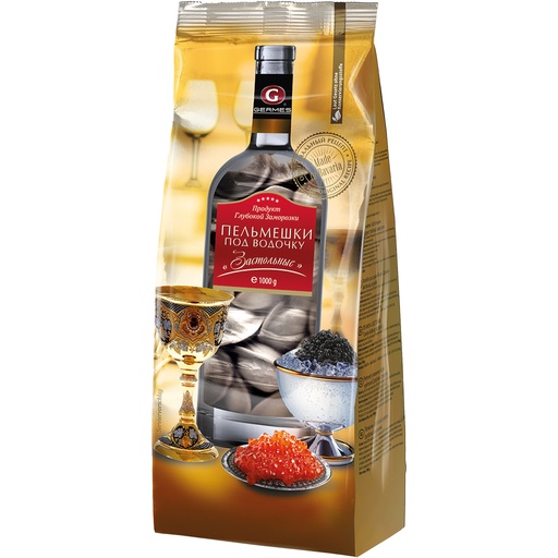 Пельмени из свинины и говядины "Застольные", продукт глубоко