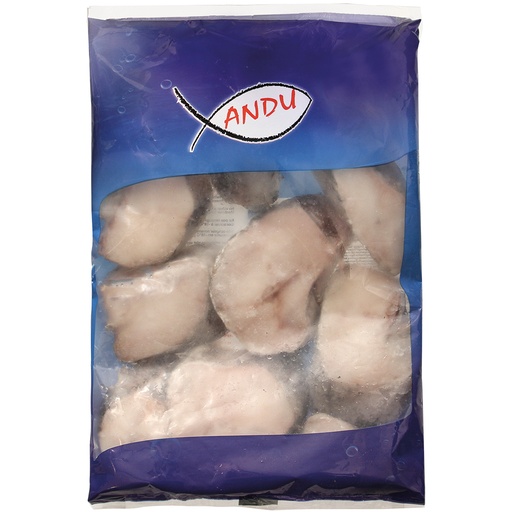 Тихоокеанский северный хек кусочки, с кожей, сырой, глазиров