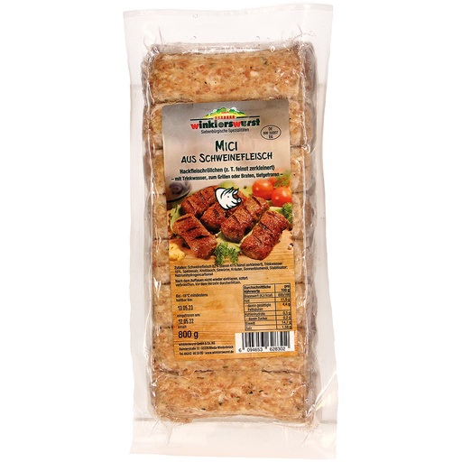 Мичи - румынские колбаски из измелченного мяса свинины, с до
