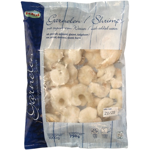 Креветки (Vannamei), сырые, очищенные, без внутренностей, с