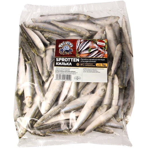 Килька не потрошеная с головой, замороженная