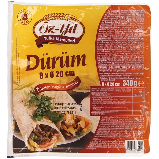 Лепешка из пшеничной муки "Dürüm"