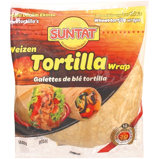 Tarwe meel tortilla's "Dürüm", 30cm