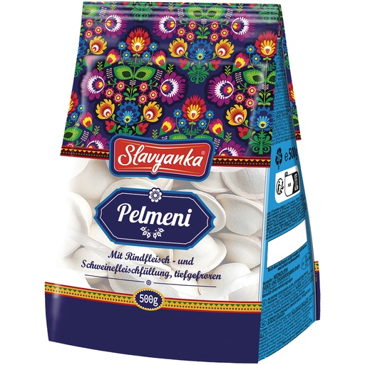 Пельмени из говядины и свинины, продукт глубокой заморозки