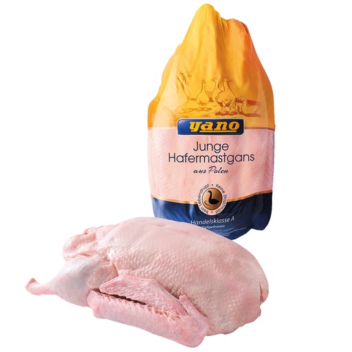 Poolse vroege opfokgans met ingewanden, diepgevroren