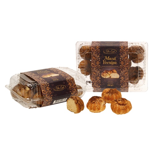 "Profiteroles" deegwaren, met 62% vulling van gezoete gecond