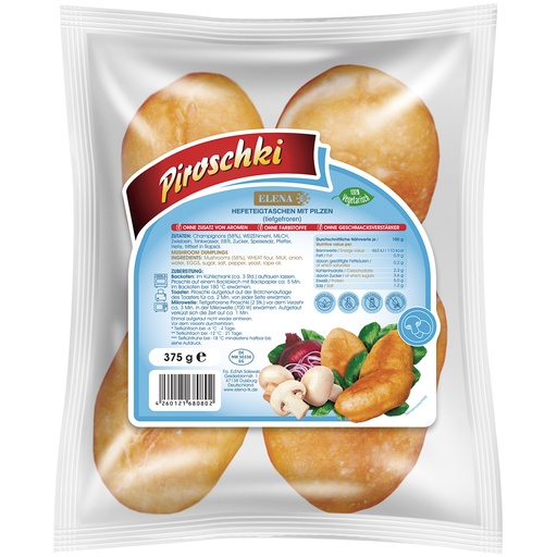 Piroshki gevuld met paddenstoelen