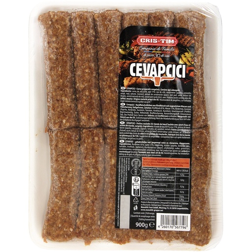 Рулеты "Чевапчичи" из говяжьего фарша с добавлением воды, за