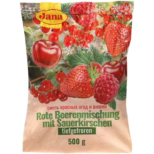 Rode bessenmix met zure kersen, diepgevroren
