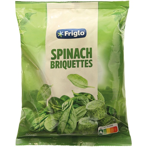 Листья шпината в брикетах замороженные