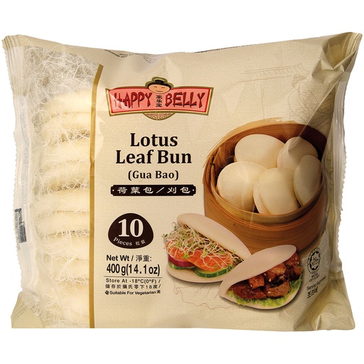 Diepgevroren gestoomde broodjes Gua Bao, 10 stuks.