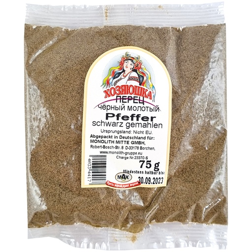 Hosyaushka Zwarte peper, gemalen