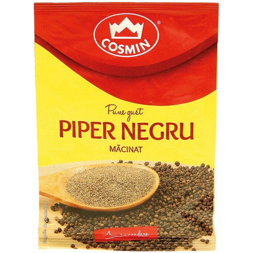 Zwarte peper, gemalen