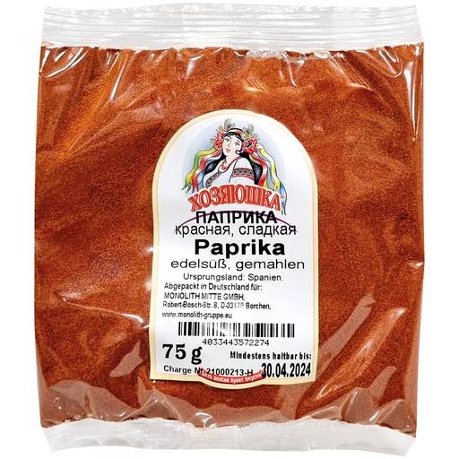 Paprika edelsüss, gemalen