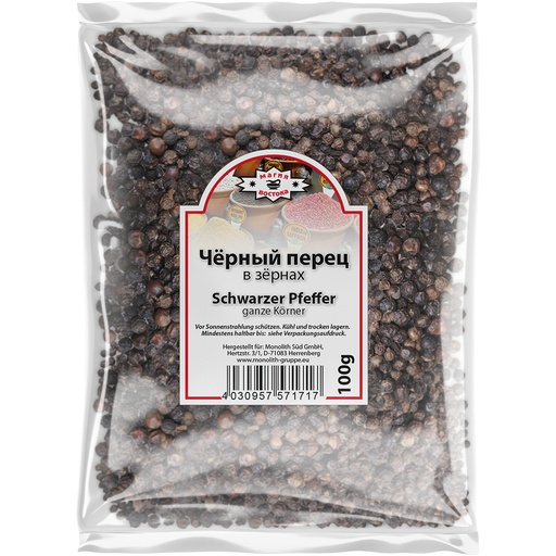 Zwarte peper hele korrels