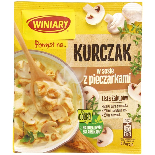 Winiary kip met champignons