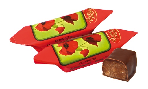 Chocoladesnoep "Krasnij Mak" met maanzaad