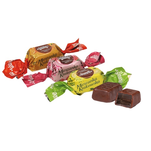 Желейные конфеты со вкусом фруктов (ананас, лимон, малина, а