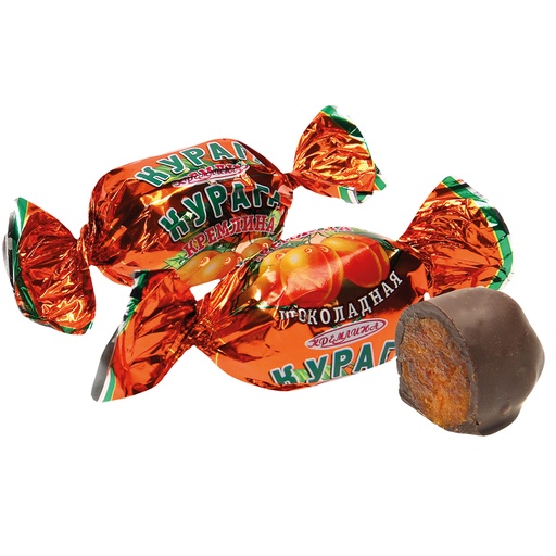 Snoepje van gearomatiseerde abrikozenbereiding in cacaohoude