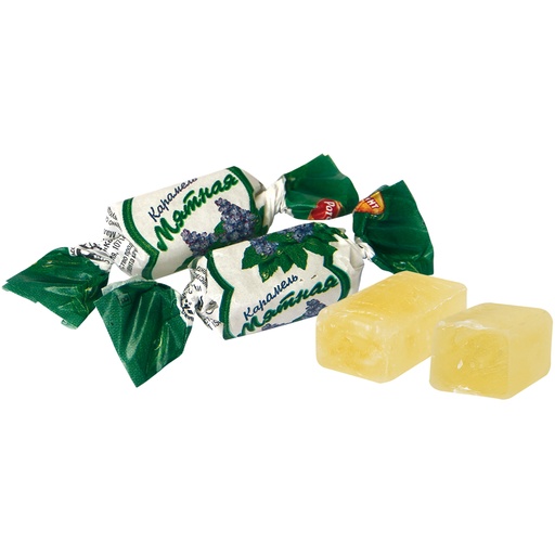 Karamel met muntsmaak