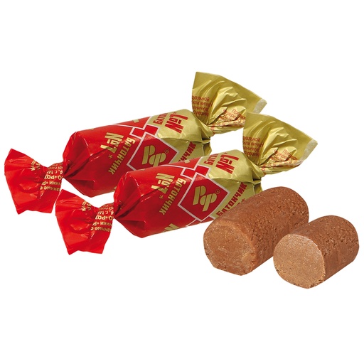 Pinda snoep met wafelstukjes