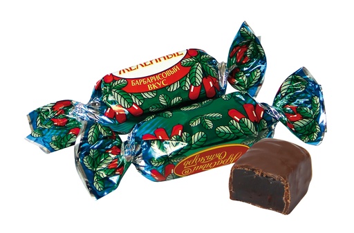 Конфета "Желейные" с желейным корпусом со вкусом барбариса в