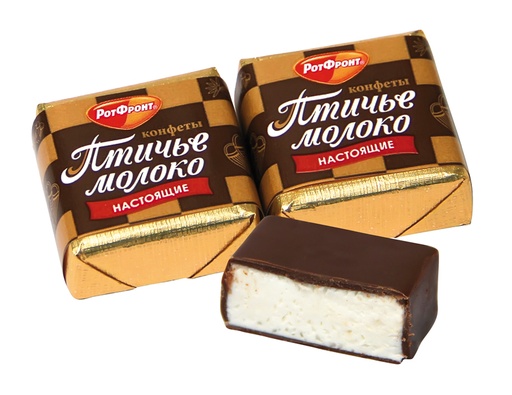 Конфеты суфле "Птичье молоко" со сливочно-ванильным вкусом,
