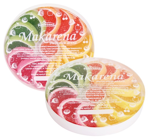 Желе с фруктовым вкусом "Makarena"
