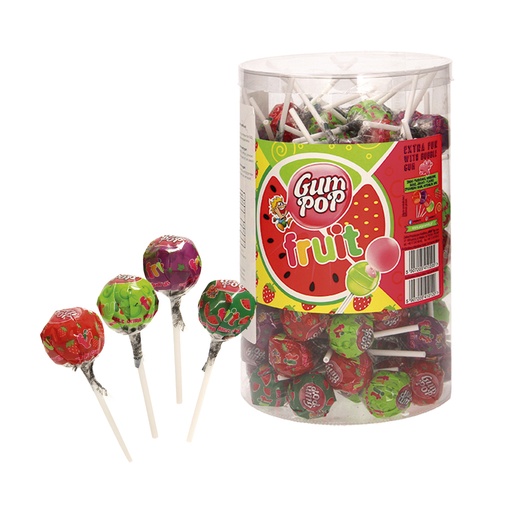 Чупа-чупс фруктовый с жевательной резинкой