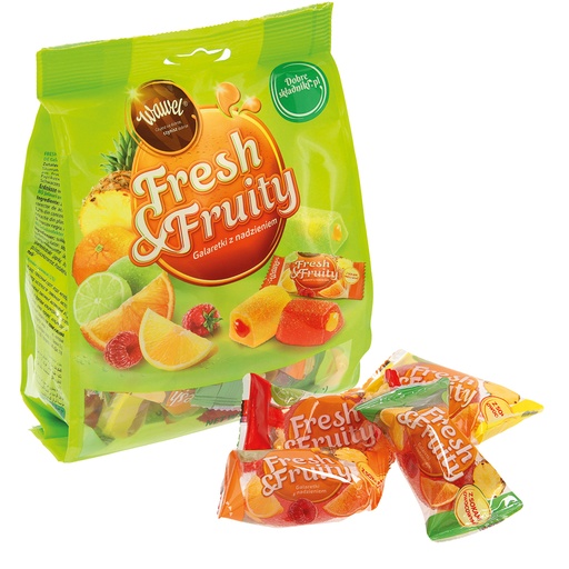 Gelee-bonbons "Fresh & Fruity" met vulling (12%)