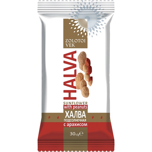 Halva van zonnebloempitten met pinda's (7%).