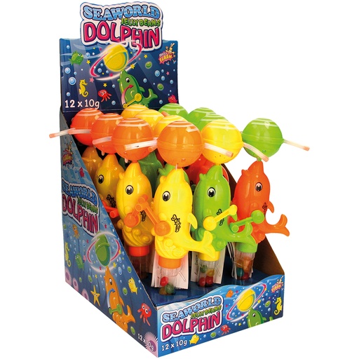 Speelgoed "Seaworld Dolphin" met gelatine snoepjes met fruit
