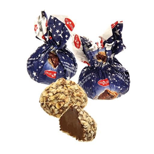 "Brindusa" Конфеты с вафельной крошкой и арахисом, в глазури