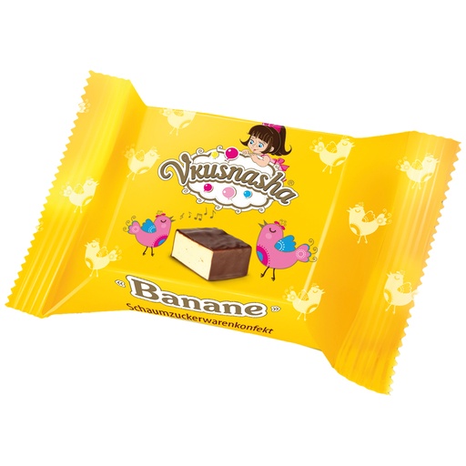 "VKUSNASHA" schuimsnoepjes met bananensmaak